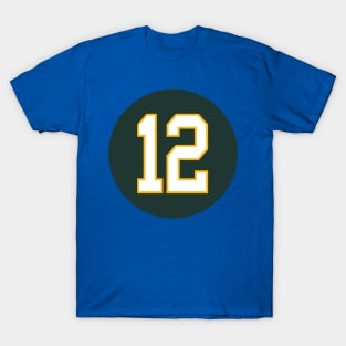 Aaron Rodgers Green Bay Packers Number 12 Jersey Inspired T-Shirt